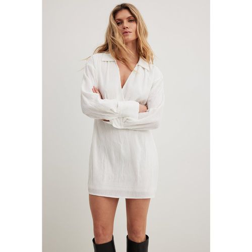 Mini robe portefeuille - White - NA-KD - Modalova