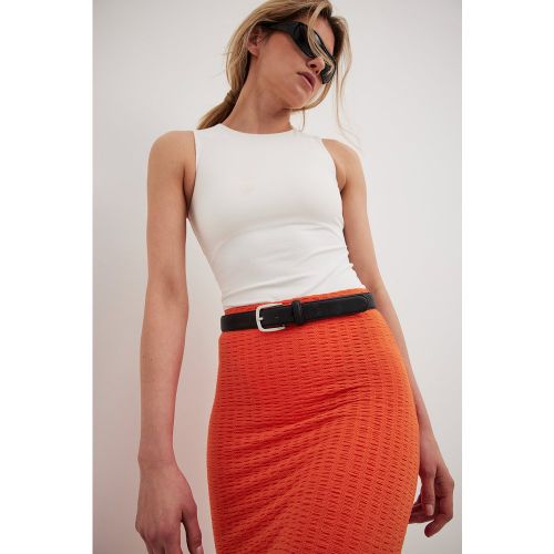 Jupe mi-longue structurée - Orange - NA-KD Trend - Modalova