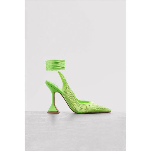 Escarpins cloutés à talon sablier - Green - NA-KD Shoes - Modalova