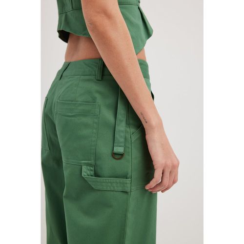 Pantalon cargo droit - Green - Lojsan Wallin x NA-KD - Modalova