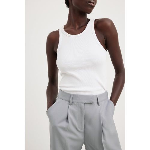 Pantalon de costume droit - Grey - Rianne Meijer x NA-KD - Modalova