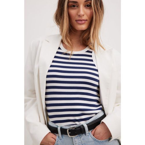 Débardeur côtelé - Stripe - NA-KD Basic - Modalova