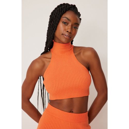 Haut côtelé dos nu - Orange - Handpicked x NA-KD - Modalova