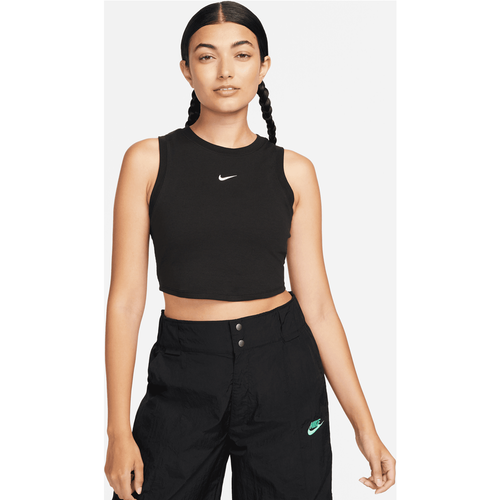 Sportswear Essentials Rib Crop Tanktop, , Apparel, black/sail, taille: XS - Nike - Modalova