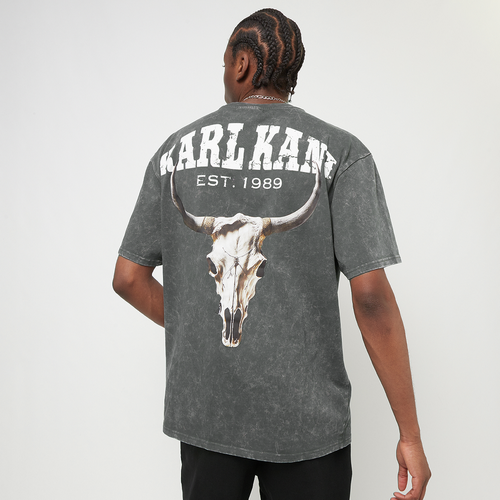 Small Signature Washed Heavy Jersey Skull Tee, , Apparel, anthracite, taille: S - Karl Kani - Modalova