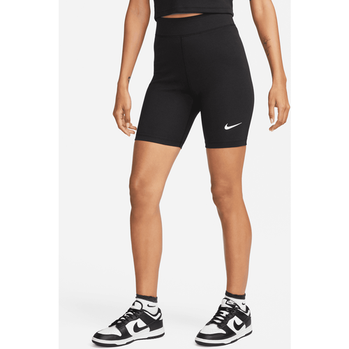 Sportswear Classics High-Rise 8in Biker-Shorts, , Apparel, black/sail, taille: S - Nike - Modalova