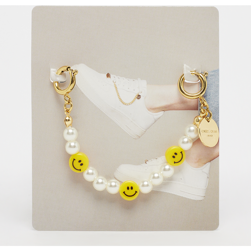 Chain Smiley, , Bags, white/yellow/gold, taille: one size - Cheeky Chain Munich - Modalova