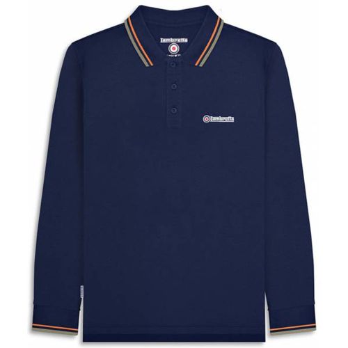 Twin Tipped s Polo à manches longues SS3224-NAVY-NUG/LG - Lambretta - Modalova