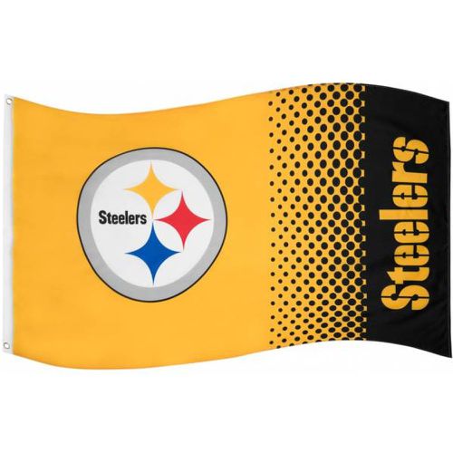 Steelers de Pittsburgh NFL Drapeau Fade Flag FLG53NFLFADEPS - FOCO - Modalova