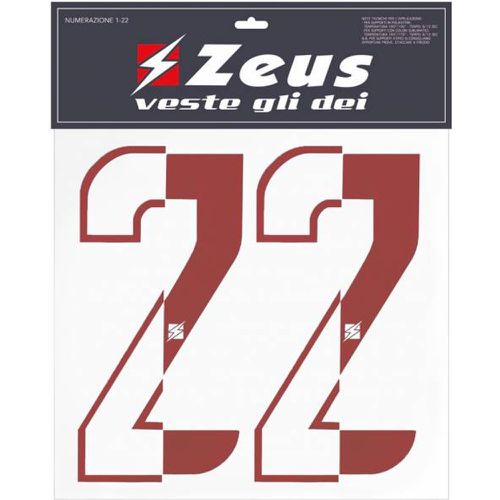 Kit de transfert des numéros de 1 à 22 Moitié senior 25cm - Zeus - Modalova