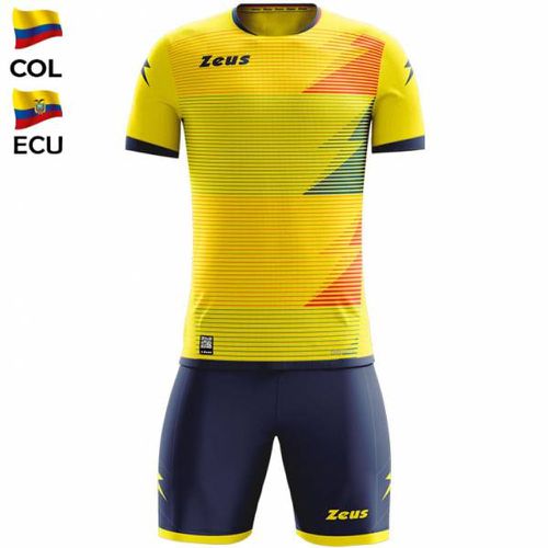 Mundial Teamwear Set Maillot avec short jaune royal blue rouge - Zeus - Modalova