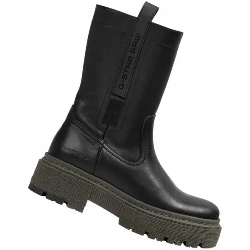 KAFEY Performance High s Bottes en cuir 2241 021821 BLK-OLV - G-Star Raw - Modalova