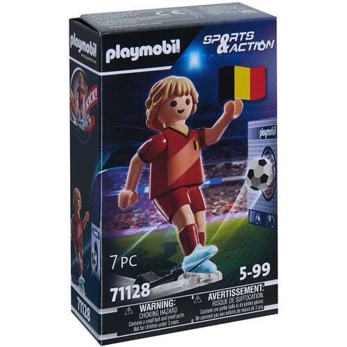 ® Joueur de football belge avec mur de but 71128 - PLAYMOBIL - Modalova