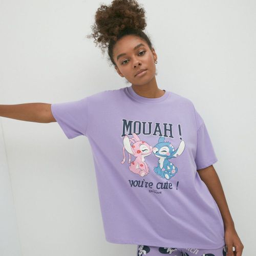 T-shirt imprimé stitch et angel - M - Undiz - Modalova