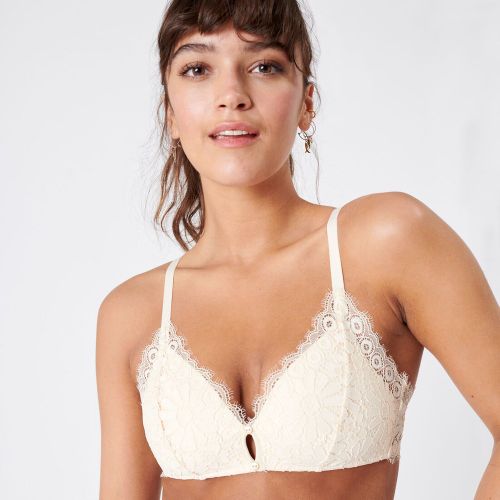 Soutien-gorge triangle sans armatures avec boutons dorés - 2XS - Undiz - Modalova