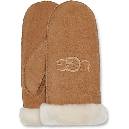 Sheepskin Embroider Gants in Brown, Taille L/XL, Shearling - Ugg - Modalova