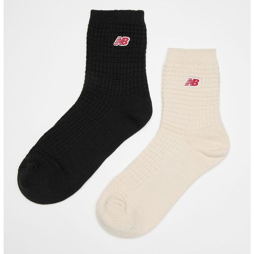 Waffle Knit Ankle Socks (2 Pack), , Accessoires, en , taille: 43-46 - New Balance - Modalova