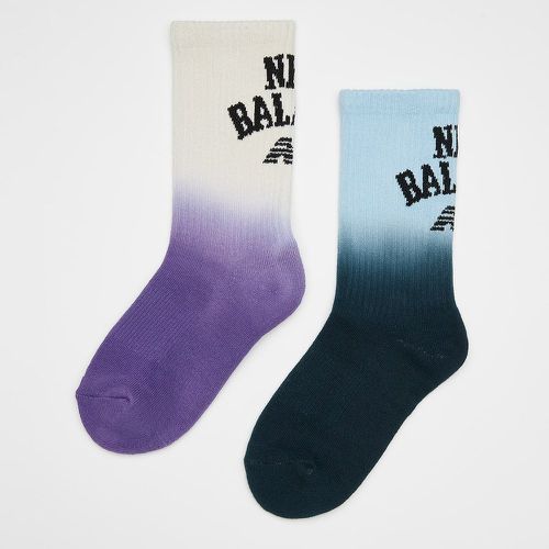 Kids Tie Dye Crew Socks (2 Pack), , Accessoires, en , taille: 27-30 - New Balance - Modalova