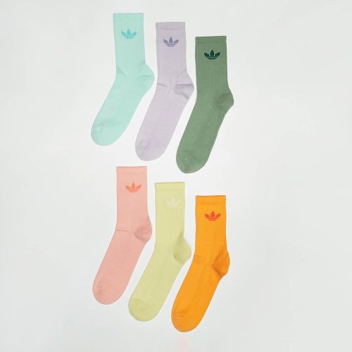 Trefoil Chaussettes Crew (6 Pack) Unisex Taille 43-45 Vêtements - adidas Originals - Modalova