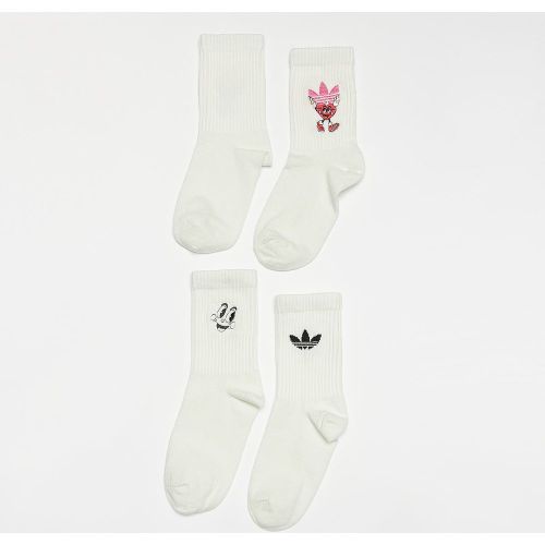 Chaussettes Crew Nelson Valentine (2 Pack) Femme Taille 34-36 Vêtements - adidas Originals - Modalova