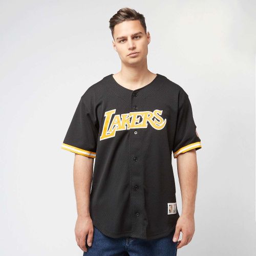 NBA On the Clock Mesh Button Front Vintage Logo LA Lakers Homme Maillots Taille S Vêtements - Mitchell & Ness - Modalova