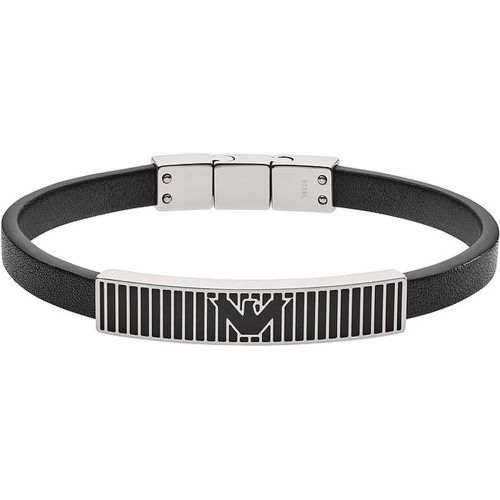 Bracelet EGS2728040 Cuir, Acier inoxydable - Emporio Armani - Modalova