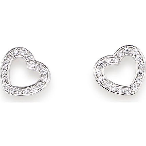 Boucles d'oreilles à fermoir à poussette Love EHES 925 Argent - Amen - Modalova