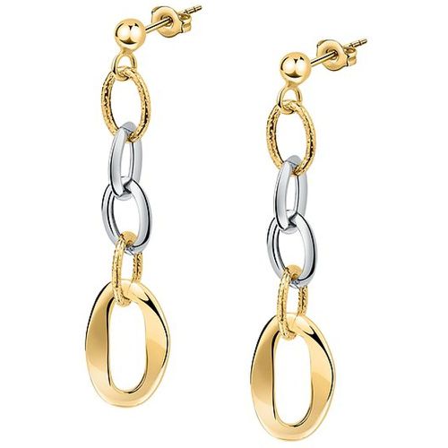 Boucles d'oreilles 89131979 585 Or jaune, 585 Or blanc - Christ - Modalova