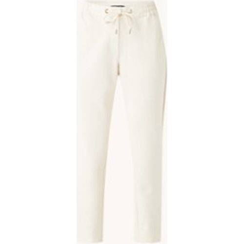 Pantalon court taille haute coupe tapered avec cordon de serrage - comma - Modalova