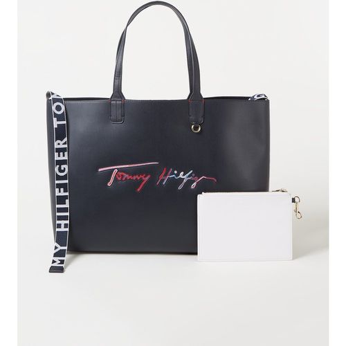 Shopper Iconic avec logo et pochette amovible - Tommy Hilfiger - Modalova