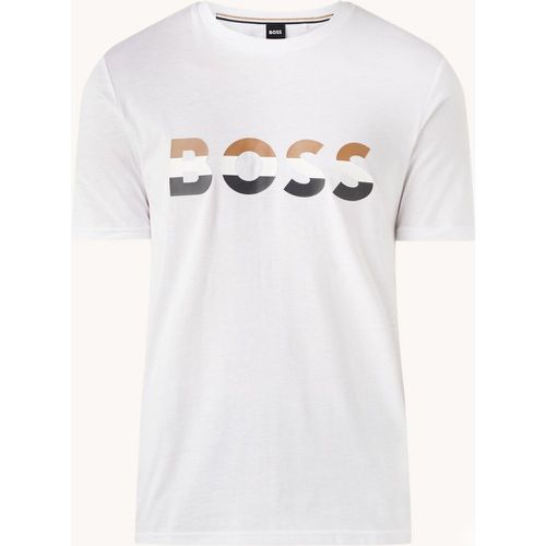 T-shirt Tiburt avec imprimé logo - Hugo Boss - Modalova