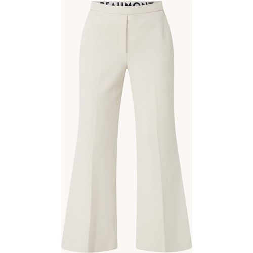Pantalon coupe évasée taille haute en jersey avec poches latérales - Beaumont - Modalova