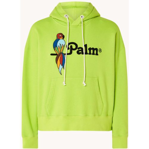 Sweat à capuche surdimensionné Parrot avec broderie et logo - Palm Angels - Modalova
