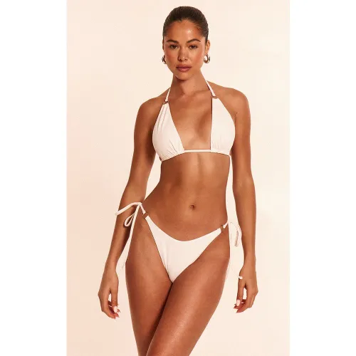 Mini bas de maillot de bain noué sur les côtés à anneaux - PrettyLittleThing - Modalova