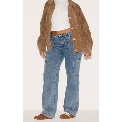 Jean Cargo Large Délavage Vintage Sculpt - PrettyLittleThing - Modalova