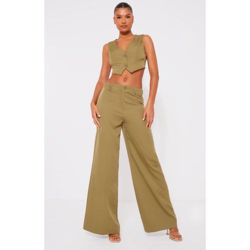 Pantalon de tailleur tissé à double boucle de ceinture - PrettyLittleThing - Modalova