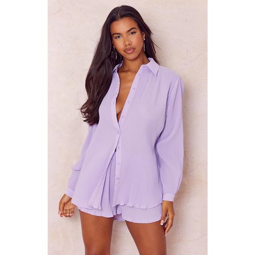 Chemise oversize plissée à boutons devant - PrettyLittleThing - Modalova