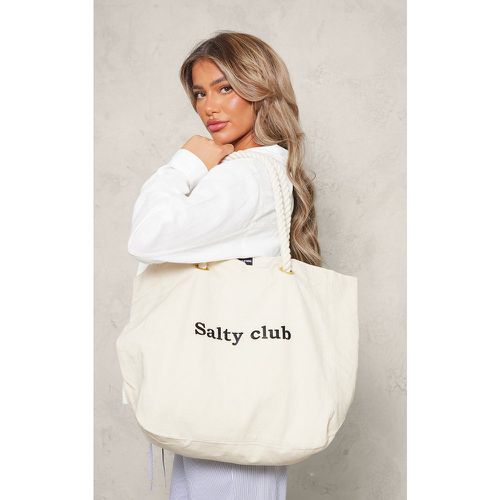 Tote bag à slogan Salty Club - PrettyLittleThing - Modalova