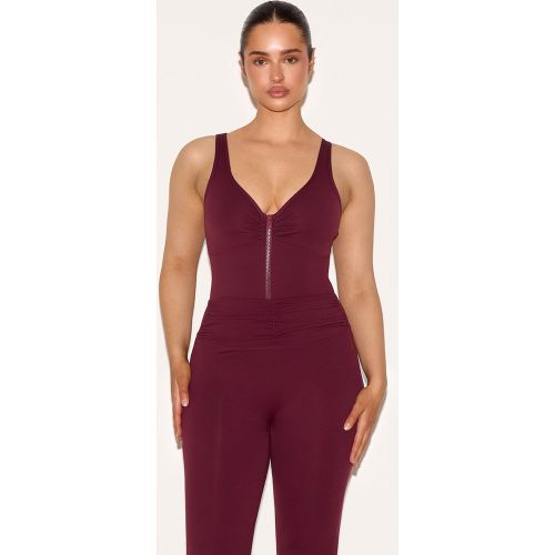 Shape Body de sport froncé à zip devant - PrettyLittleThing - Modalova