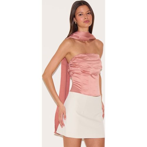 Corset froncé à foulard - PrettyLittleThing - Modalova