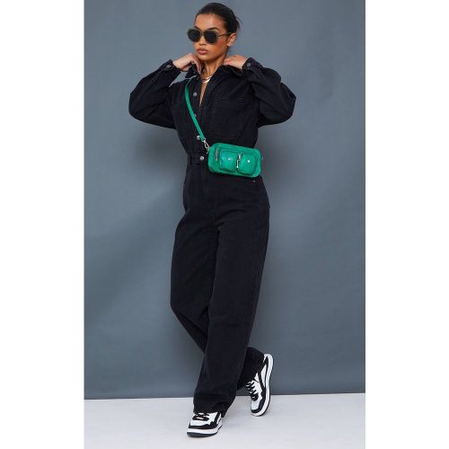 Combinaison utilitaire oversize en jean | Taille 32 - PrettyLittleThing - Modalova