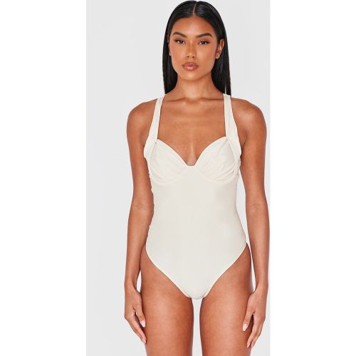 Maillot de bain à armatures et bonnets froncés - PrettyLittleThing - Modalova