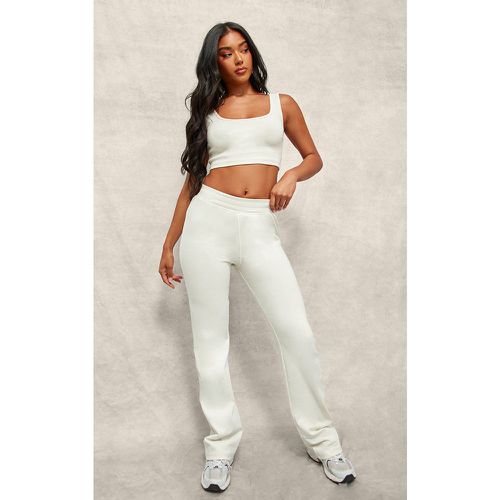 Pantalon droit crème, Crème - PrettyLittleThing - Modalova