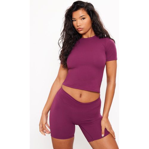 Top de sport long en Sculpt à manches courtes - PrettyLittleThing - Modalova