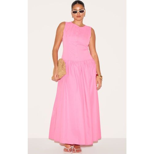 Plus Robe longue à boutons et taille tombante - PrettyLittleThing - Modalova