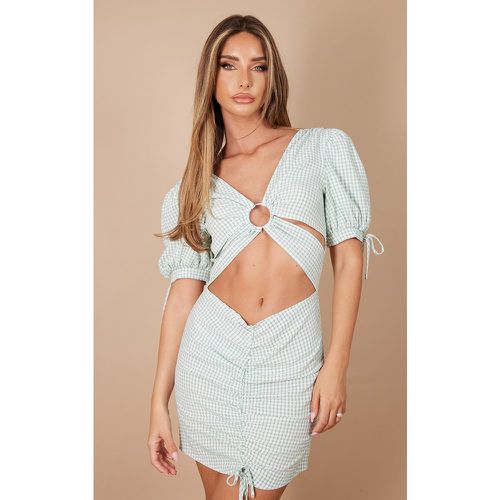 Robe moulante en mousseline de soie à détail anneau - PrettyLittleThing - Modalova