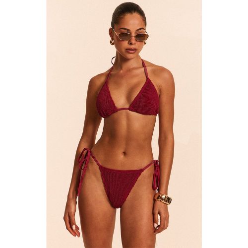Bas de maillot de bain crêpé à noeuds doublés sur les côtés - PrettyLittleThing - Modalova
