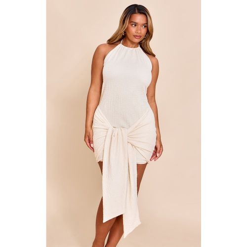 Shape Mini robe texturée à dos nu et partie nouée - PrettyLittleThing - Modalova
