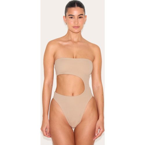 Maillot de bain bustier échancré et découpé - PrettyLittleThing - Modalova