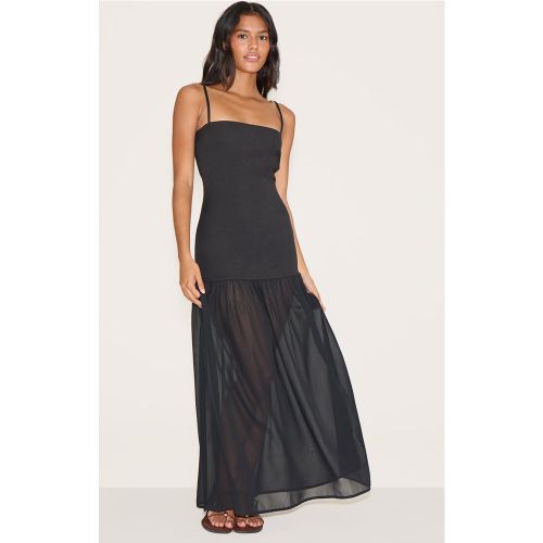 Robe mi-longue Effet Lin À Bretelles Taille Basse - PrettyLittleThing - Modalova